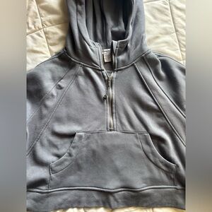 Scuba style Gray Zip Up hoodie